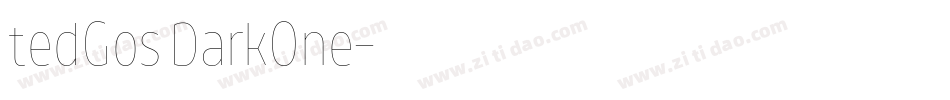 tedGos DarkOne字体转换
